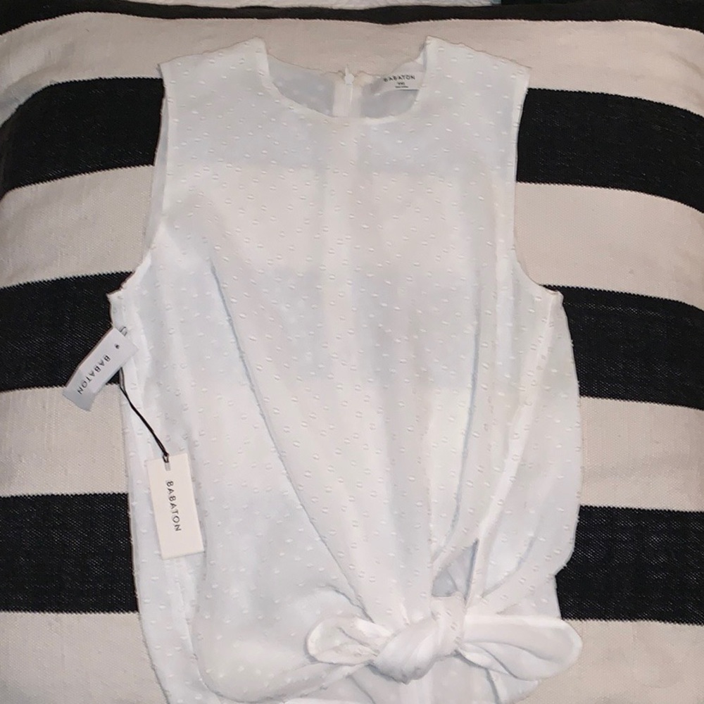 White Sleeveless Top NWT